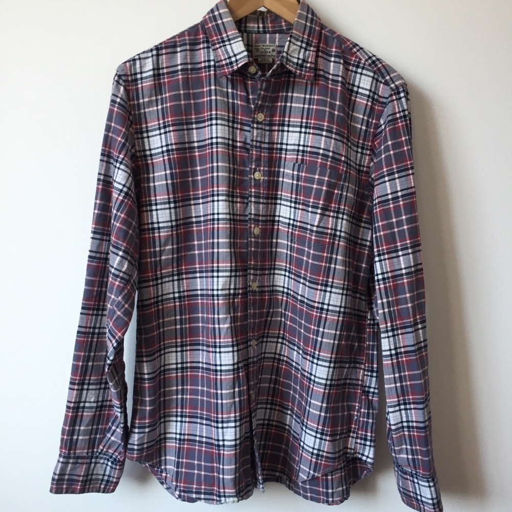 J. Crew Factory Men’s Plaid Button Down Shirt